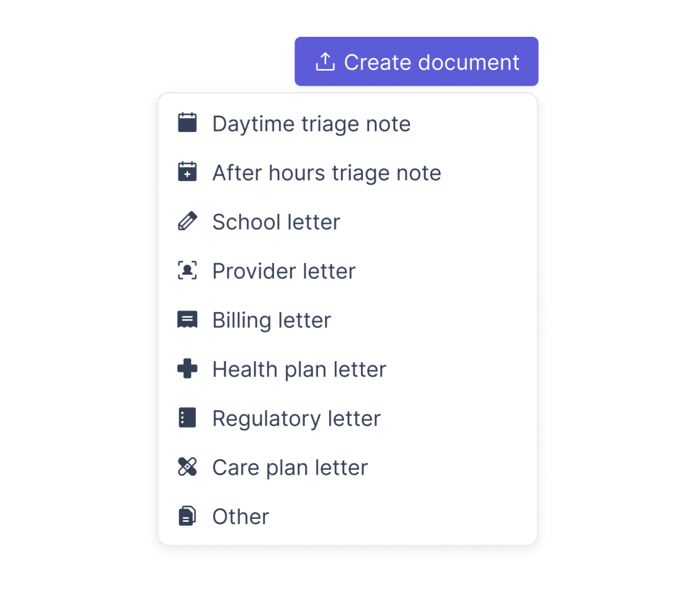 Streamlined documentation